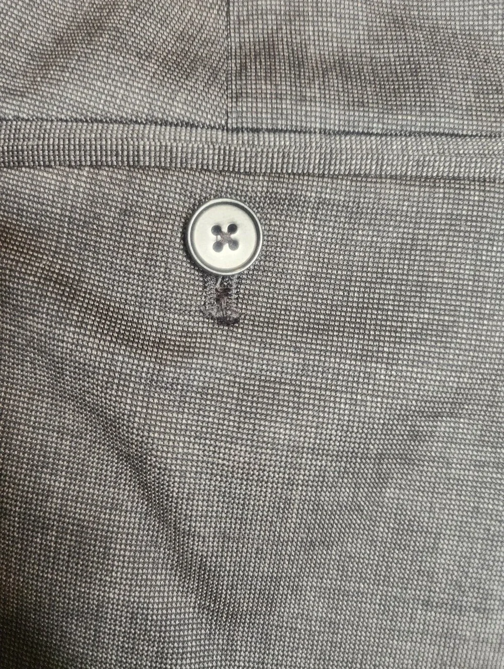 Banana Republic Italian Nailhead Slim Fit Suit Pant Grey Size 34L New With Tags